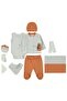 Bear Hugs Bodysuit Sets - Orange