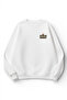 Unisex Soft Textured Luck Printed Design Oversize 3 Thread Crew Neck Sweatshirt