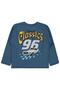 Classic Est 96 Printed Sweatshirt for 6-9 Years Km - Navy Blue - 2