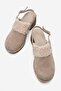Zaronil Women's Genuine Leather Clogs Slippers Mink Suede - 4