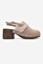 Zaronil Women's Genuine Leather Clogs Slippers Mink Suede - 2