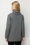 Women's Degaje Collar Skirt Floral Embroidered Wool Sweater Smoked - 5