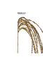 Christmas Ornament Glittered Ice Pendant Branch Champagne 115 cm - 2