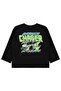Chaser Car Printed Sweatshirt for 2-5 Years Km - Black - 2