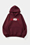 Unisex Soft Textured Bloom Printed Design Oversize 3 Thread Hoodie Sweatshirt
