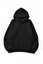 Unisex Soft Textured Need Money Printed Design Oversize 3 Thread Hoodie Sweatshirt - 2