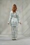 Women's Patterned Satin Kimono Dressing Gown Set Belted Pajama Set Bloom & Bridal Dowry Pajamas, Gift Nightgown Set - 6