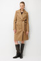 Belted Trench Coat with Flap Pockets 6021 - 4