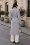 Long Cashmere Coat with Belt, Lined, Stylish Premium Winter Coat - 6