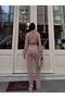 Women's Waist Detailed Zippered Top and Bottom Set - 5