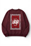 Unisex Soft Textured Talisman Printed Design Oversize 3 Thread Crew Neck Sweatshirt