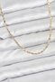 60cm Golden Brass Laser Fine Chain Women's Necklace for Elegant Necks - 2