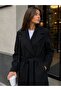 Long Cashmere Coat with Belt, Lined, Stylish Premium Winter Coat - 4