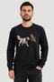 Outdoor Hunting Men's English Setter Çulluk Av Printed Crew Neck Long Sleeve 24/1 T-Shirt - 2