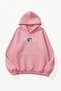 Unisex Soft Textured You Moon Printed Design Oversize 3 Thread Hoodie Sweatshirt