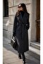 Long Cashmere Coat with Belt, Lined, Stylish Premium Winter Coat - 4