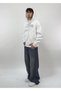 Cr .Embroidered Oversize Zipp Hoodie - 4