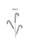 Christmas Ornament Candy Cane Silver 64 cm - 2