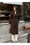 Long Cashmere Coat with Belt, Lined, Stylish Premium Winter Coat - 4