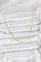 60cm Golden Brass Made Paperclip Women Necklace for Elegant Necks