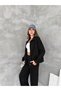 Modal Fabric Ribbed Drawstring Detailed Zippered Set - 3