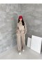Modal Fabric Ribbed Drawstring Detailed Zippered Set - 8
