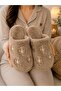 Butterfly Figured, Warm, Plush, Women's House Slippers - 2