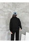 Modal Fabric Ribbed Drawstring Detailed Zippered Set - 8
