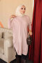 Powder Crew Neck Mercerized Casual Knitwear Tunik - 4