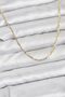 60cm golden brass laser cut women's necklace for elegant necklines - 2