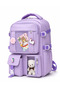 Kawaii Bag Club Korean Style Orthopedic Domestic Daily Multi-Pocket School Backpack with Accessory Gift - 2