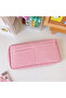 Kawaii Pink Multi-Compartment Pencil Case – Large Capacity Zippered Organizer Pen Holder (Ornaments on Top Not Included) - 2