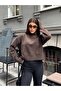 Women's Button Detailed Turtleneck Knitwear Sweater - 4