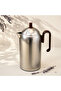Silver Serving Thermos with Brown Handle and Brown Lid – 1L