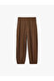Comfortable Fit Viscose Balloon Fit Shalwar Trousers with Elastic Waist and Pockets - 6