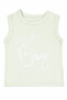 Baby Boy Ecru Green Mamas Boy Written Shorts 2-Piece Set - 3