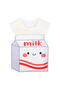 Unisex Milk Patterned Apron