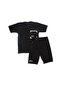 Boy's Black Survivor Written Pocket Shorts 2-Piece Set