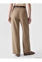 Brown Belted Women's Trousers - 4