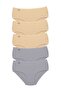 Tutku-5 Pieces Women's High Waist Bato Thin Rubber Panties S9