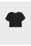 Black Girls' Tasseled Blouse 7067