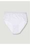 Tutku-Women's White 5-Pack Ribana Bato Panties Elf568Tccm5 New Season - 2