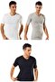 Tutku-Underwear Men's V-Neck Ribbed Short Sleeve Undershirt 6 Pack - 5