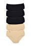 Tutku-5 Pieces Women's High Waist Bato Thin Rubber Panties S3