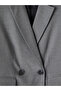 Ozmarka New Season Gray Double-Breasted Collar Women's Blazer Jacket - 8