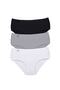Tutku-3 Pieces Women's High Waist Bato Thin Rubber Panties S6