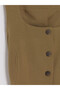 Vizyon New Season Green Belted Linen Blend Women's Classic Vest - 3