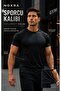 Form Fit Cut Casual Black T-Shirt - 3