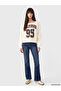 Ozmarka New Season Beige Boat Neck Oversize Women's Thick Sweatshirt - 3