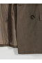 Ozmarka New Season Brown Double-Breasted Collared Women's Blazer Jacket - 7